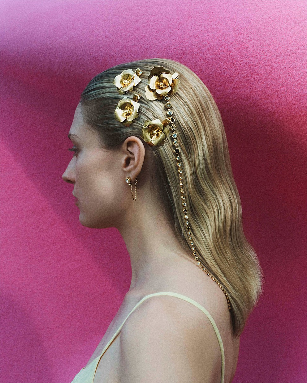 Crystal Flower Hair Clip