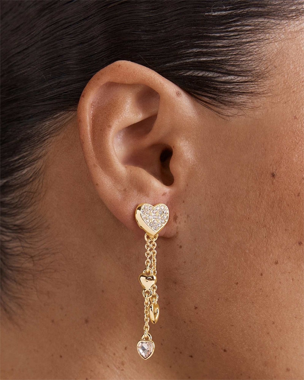 Lovely Heart Drop Earrings