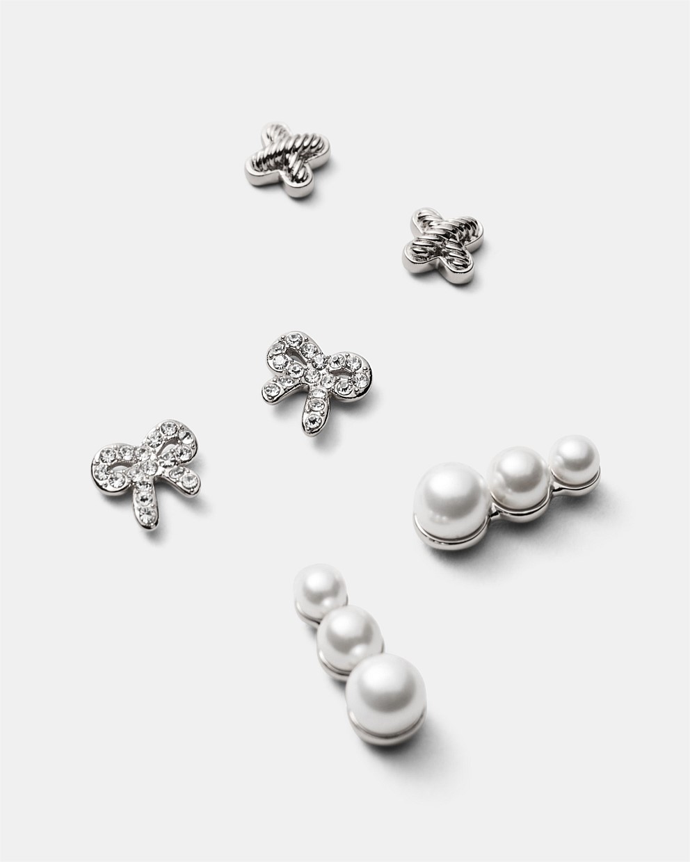 Bow Stud Earrings Set