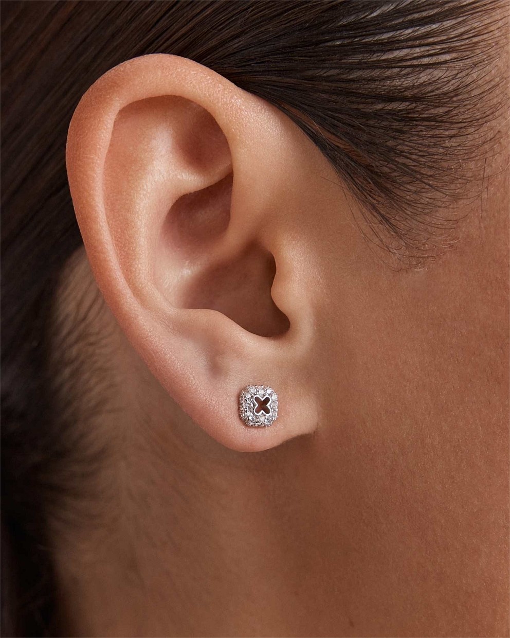 Lock Stud Earrings