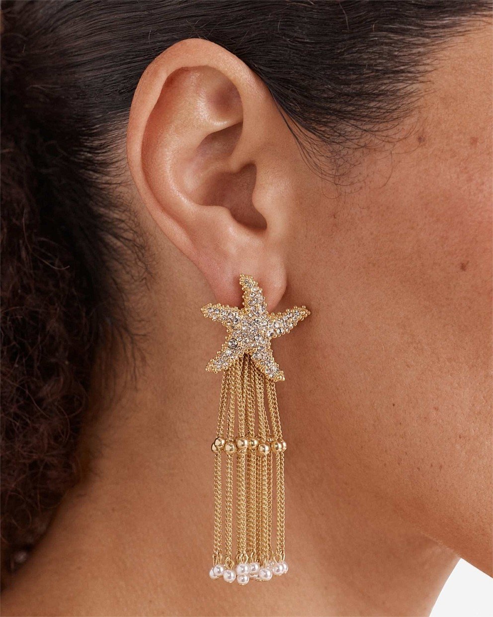 Starfish Fringe Earrings