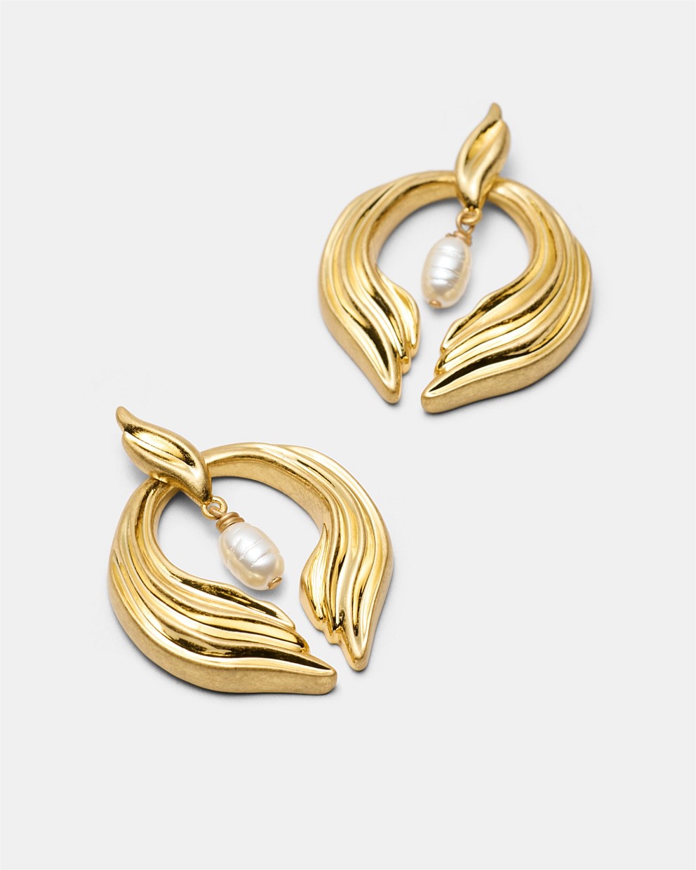 Gaia Pearl Drop Earrings