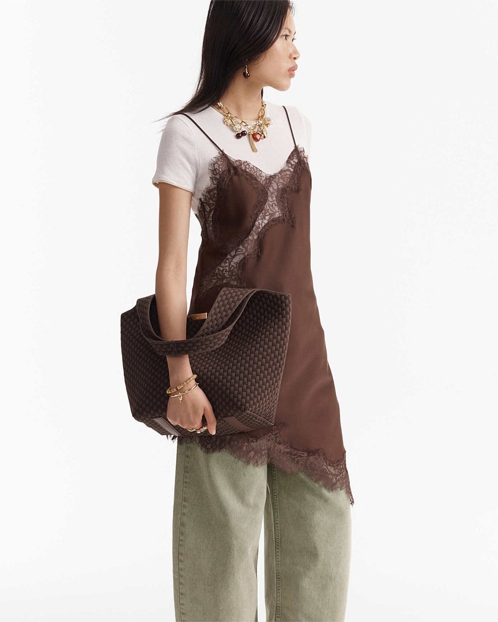 Amelie Basket Tote Bag