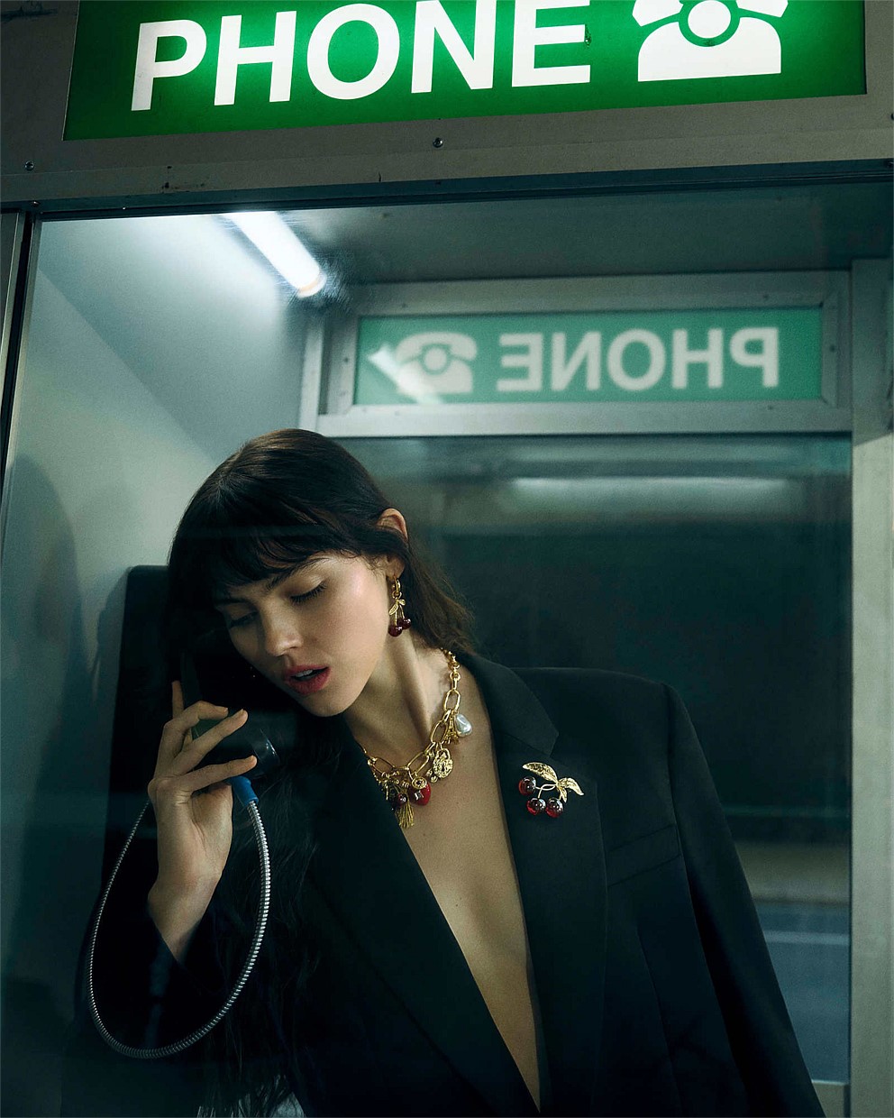 Noir Cherry Brooch