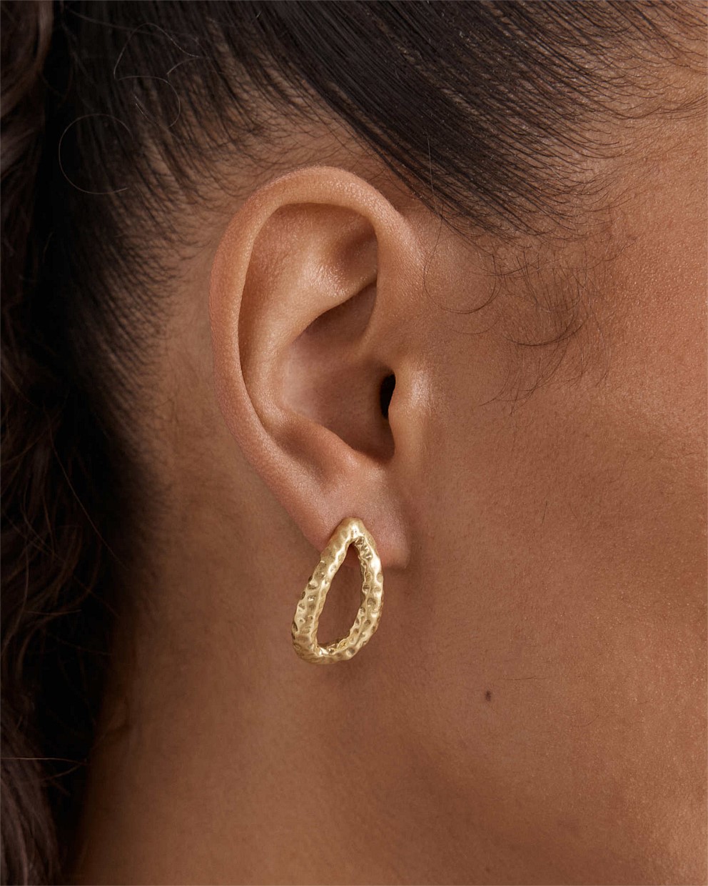 Gilded Hoop Earrings