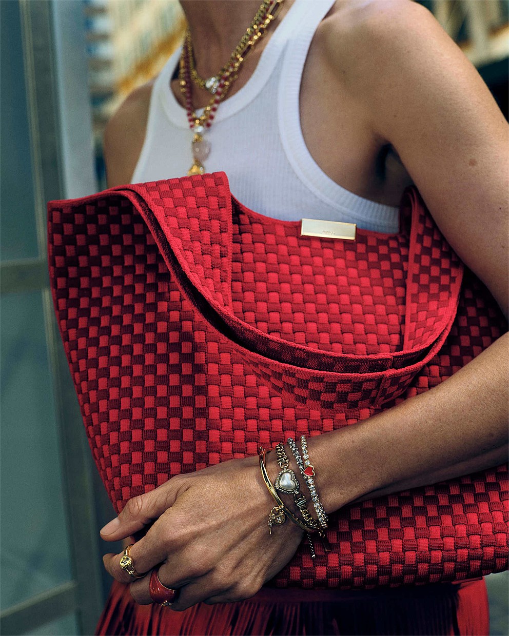 Amelie Basket Tote Bag