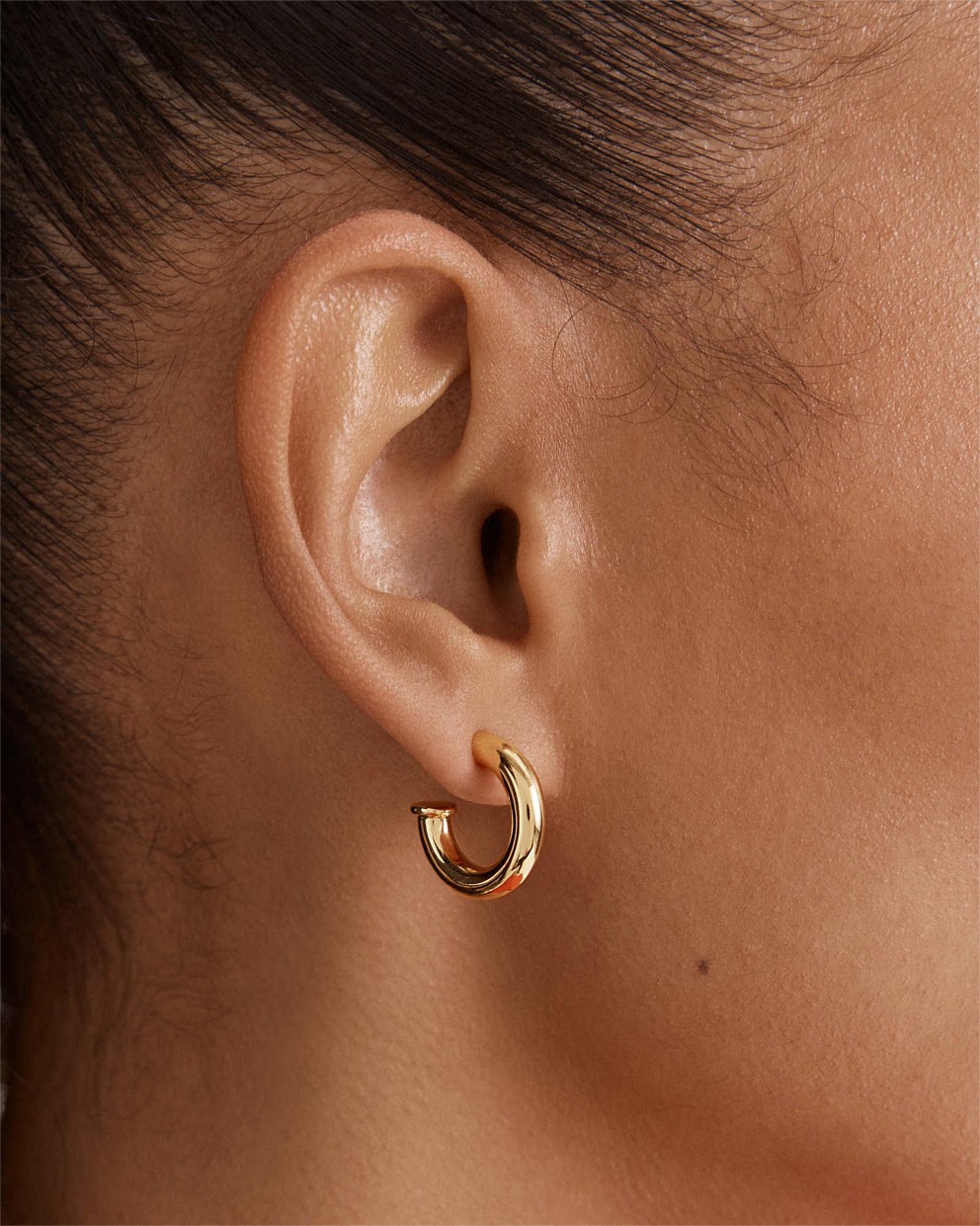 Noir Cherry Hoop Earrings