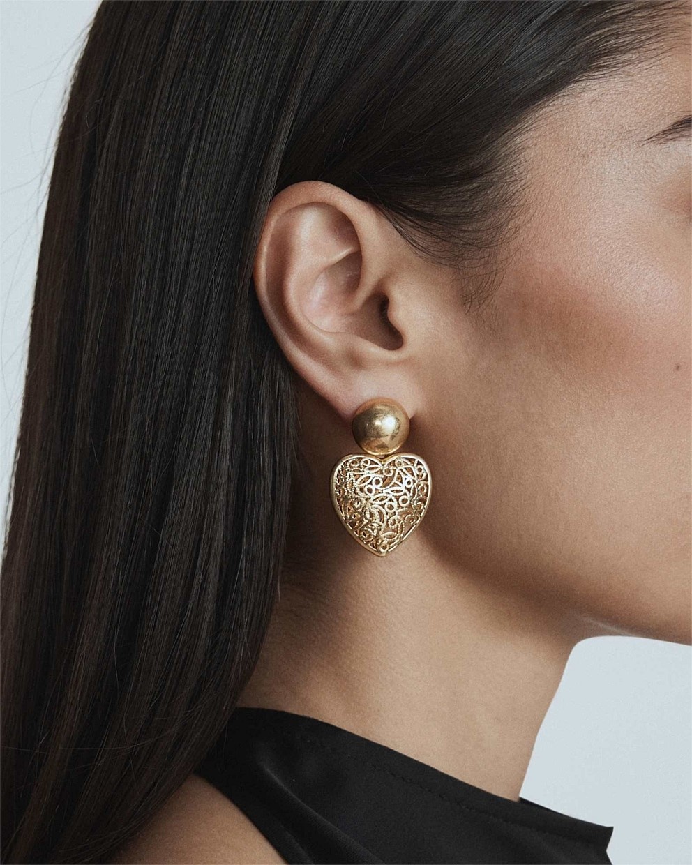 Fond Heart Drop Earrings